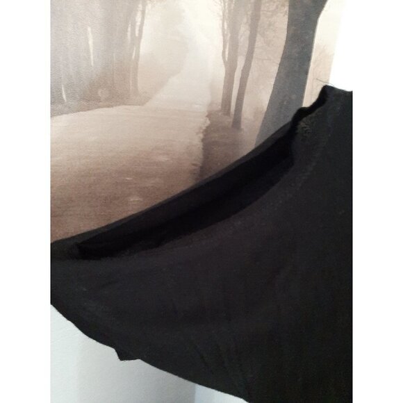 Kut from the Kloth Black open shoulder Short sleeve elastic Waist long dress S - Picture 3 of 10